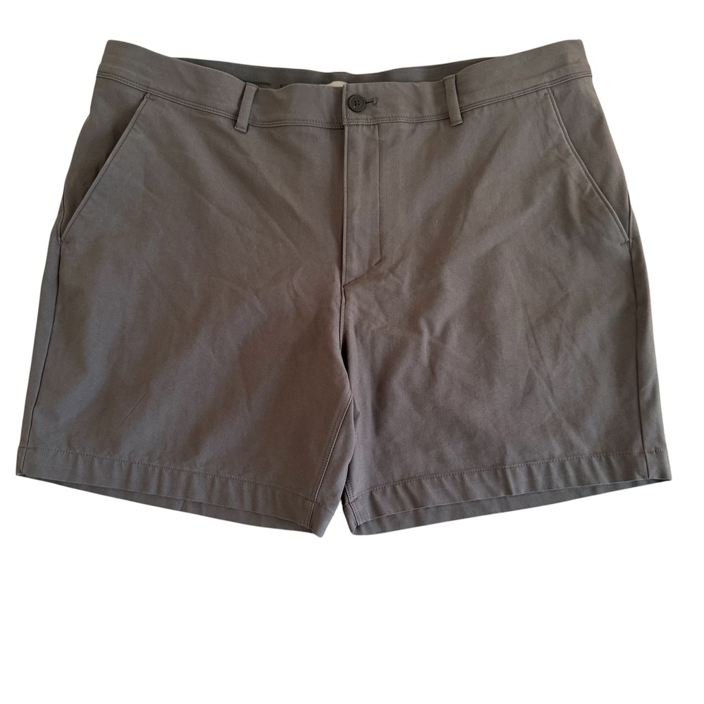 VRST 40x6 Gray Performance Stretch Chino Men's Shorts MVG20017